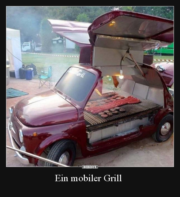 Ein mobiler Grill.. - Lustige Bilder | DEBESTE.de