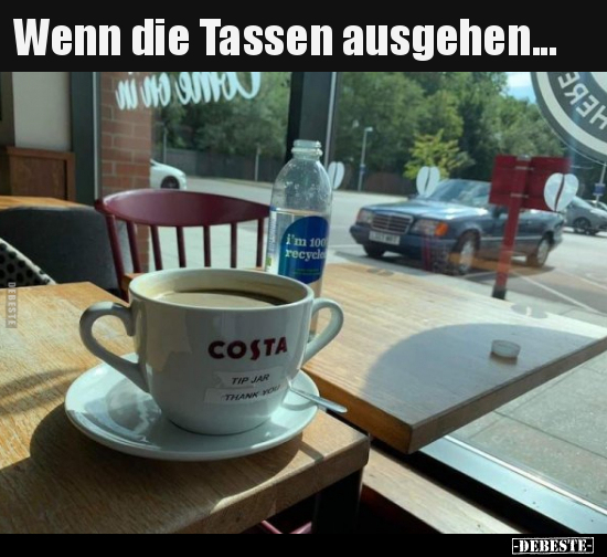 Wenn die Tassen ausgehen... - Lustige Bilder | DEBESTE.de