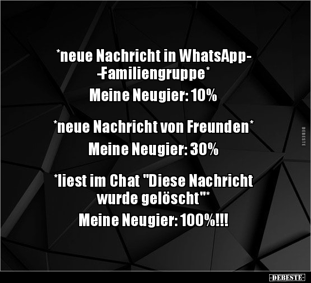 *neue Nachricht in WhatsApp-Familiengruppe*... - Lustige Bilder | DEBESTE.de