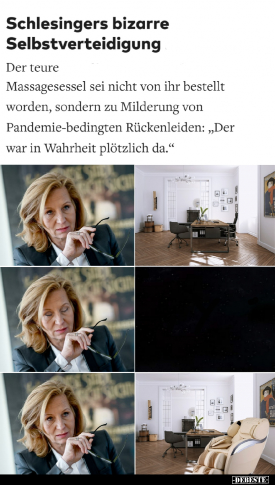 Schlesingers bizarre Selbstverteidigung... - Lustige Bilder | DEBESTE.de