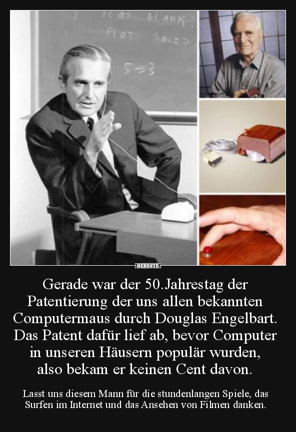 Gerade war der 50.Jahrestag der Patentierung der uns allen.. - Lustige Bilder | DEBESTE.de