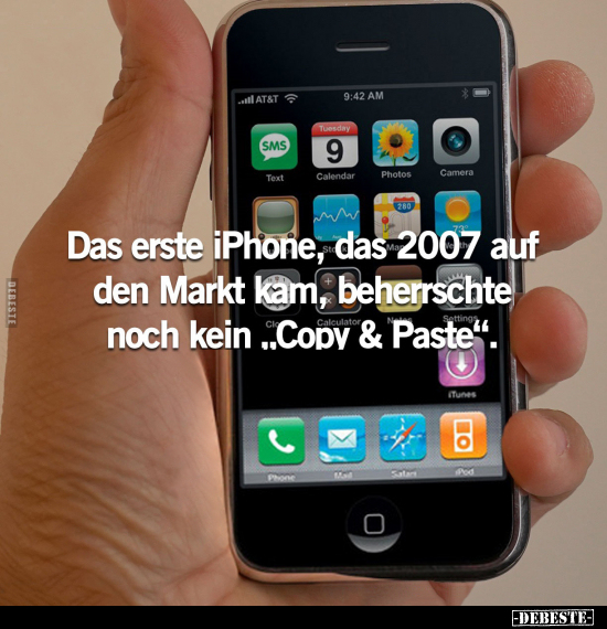 Das erste iPhone, das 2007 auf den Markt kam.. - Lustige Bilder | DEBESTE.de