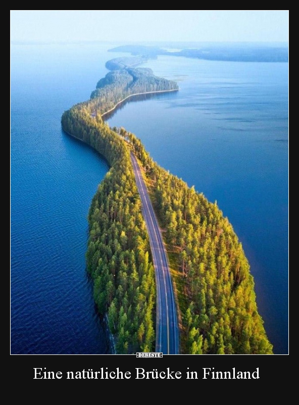 Eine natürliche Brücke in Finnland.. - Lustige Bilder | DEBESTE.de
