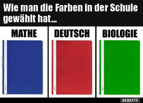 Wie man die Farben in der Schule gewählt hat... - Lustige Bilder | DEBESTE.de