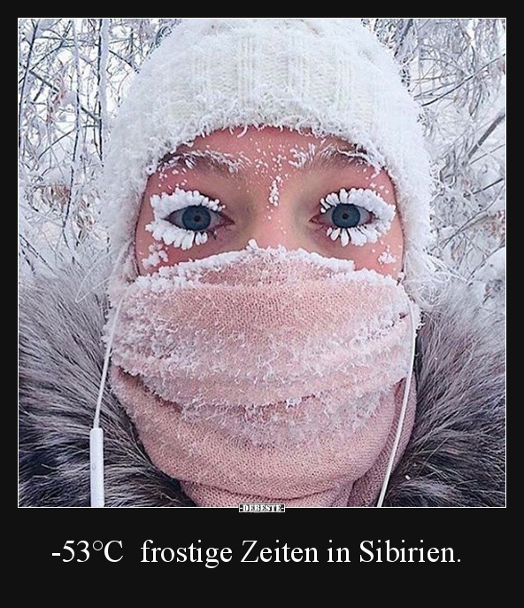 -53°C  frostige Zeiten in Sibirien. - Lustige Bilder | DEBESTE.de