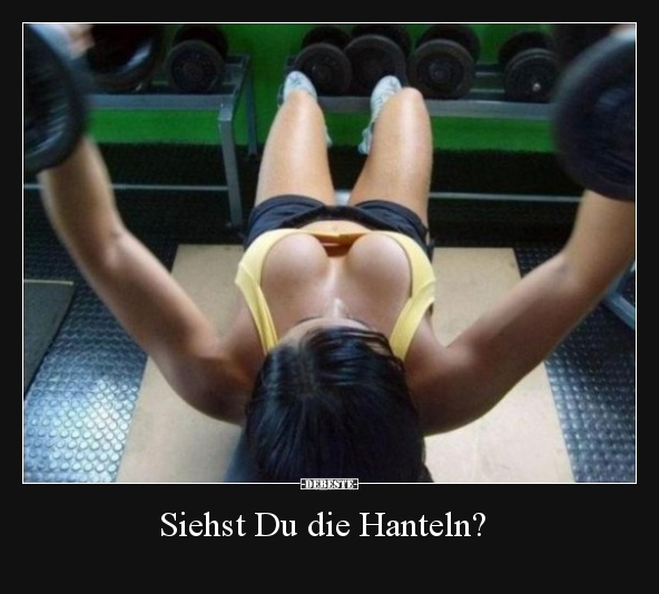 Siehst Du die Hanteln?.. - Lustige Bilder | DEBESTE.de