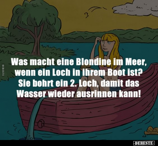 Was macht eine Blondine im Meer.. - Lustige Bilder | DEBESTE.de