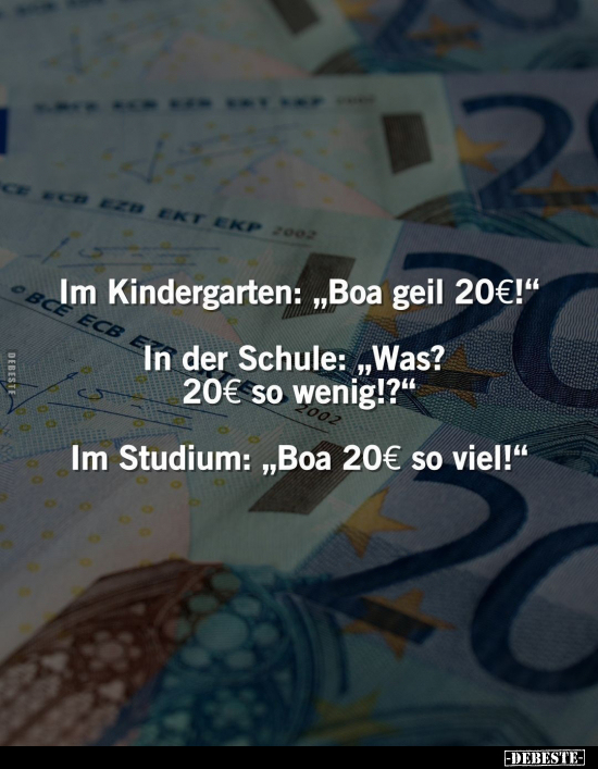 Im Kindergarten: "Boa geil 20€!".. - Lustige Bilder | DEBESTE.de