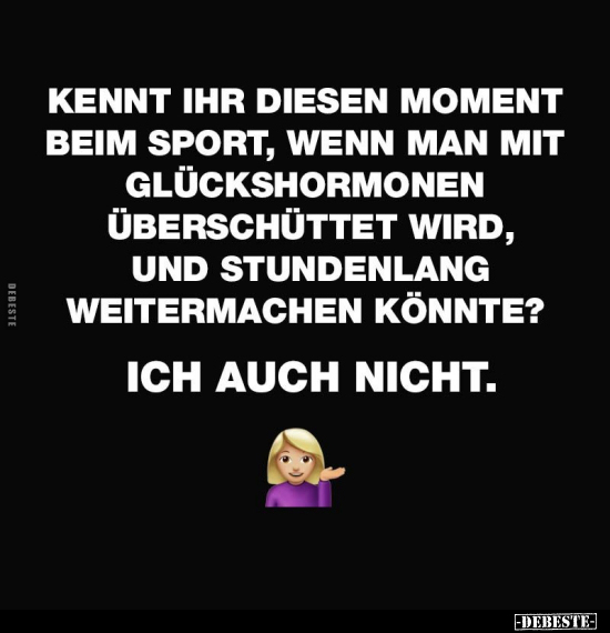 Kennt ihr diesen Moment beim Sport.. - Lustige Bilder | DEBESTE.de