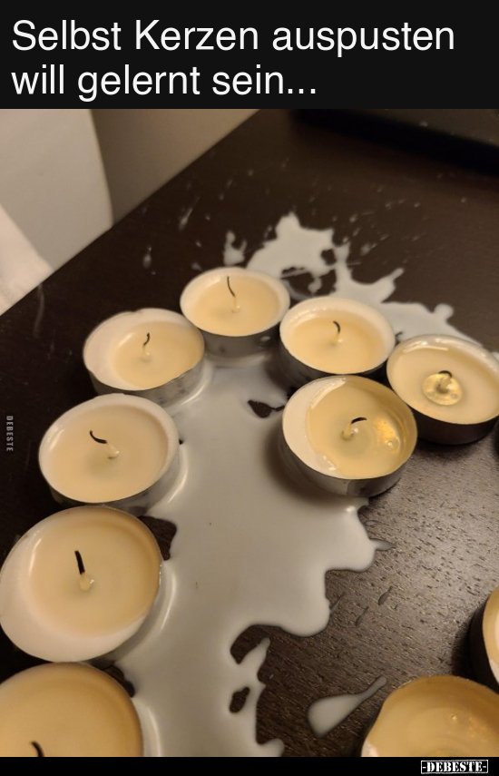Selbst Kerzen auspusten will gelernt sein... - Lustige Bilder | DEBESTE.de