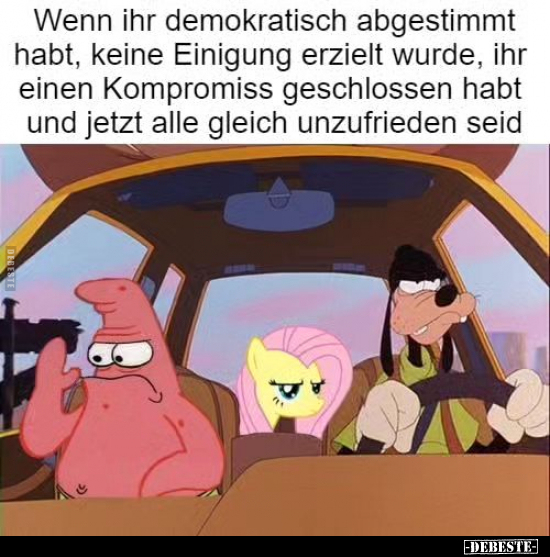 Wenn ihr demokratisch abgestimmt habt.. - Lustige Bilder | DEBESTE.de
