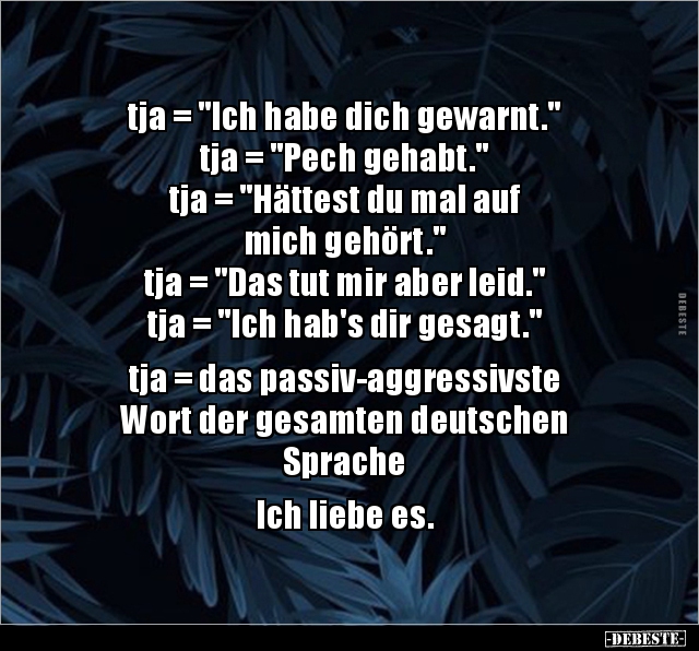 tja = "Ich habe dich gewarnt..." - Lustige Bilder | DEBESTE.de