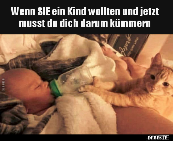 Wenn SIE ein Kind wollten und jetzt musst du dich darum.. - Lustige Bilder | DEBESTE.de