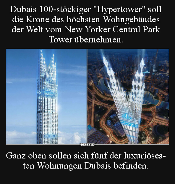 Dubais 100-stöckiger "Hypertower" soll die Krone des.. - Lustige Bilder | DEBESTE.de