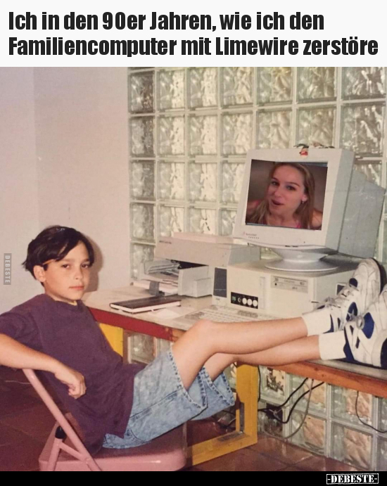 Ich in den 90er Jahren, wie ich den Familiencomputer mit.. - Lustige Bilder | DEBESTE.de