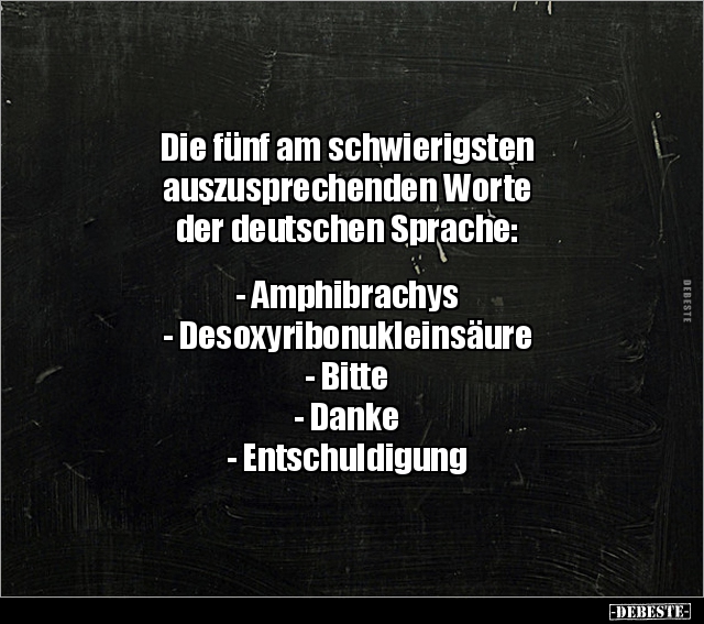 Die fünf am schwierigsten auszusprechenden Worte der.. - Lustige Bilder | DEBESTE.de