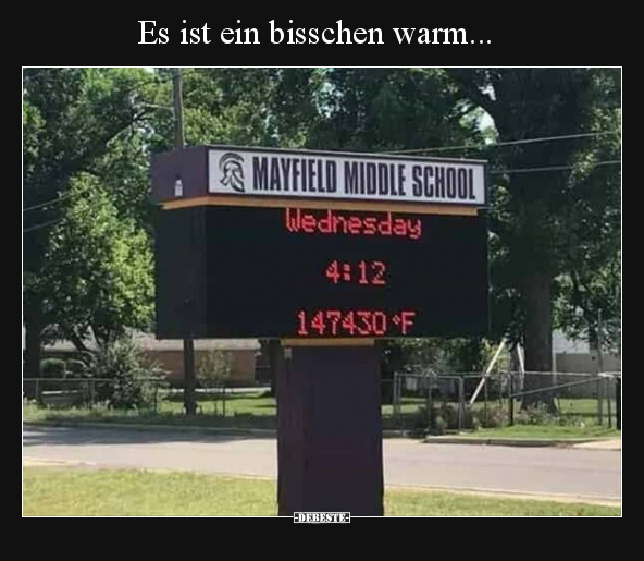 Es ist ein bisschen warm... - Lustige Bilder | DEBESTE.de