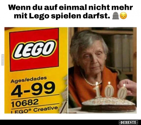 Wenn du auf einmal nicht mehr mit Lego spielen darfst... - Lustige Bilder | DEBESTE.de