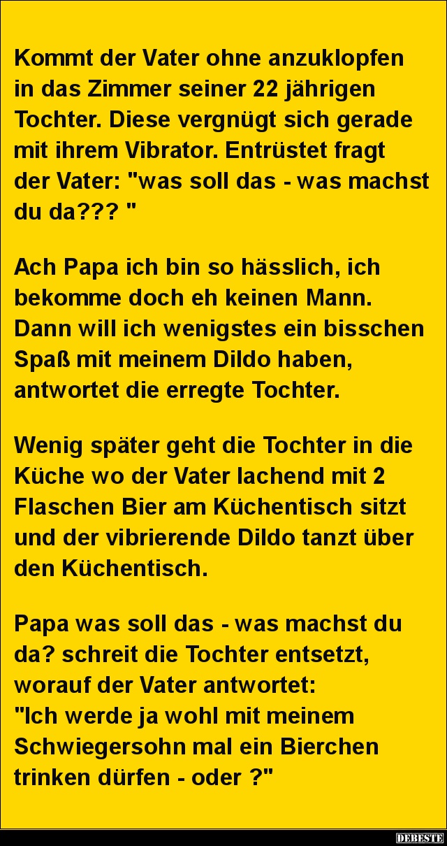 Kommt der Vater ohne anzuklopfen in das Zimmer seiner.. - Lustige Bilder | DEBESTE.de