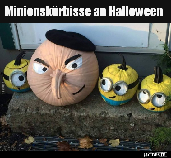 Minionskürbisse an Halloween.. - Lustige Bilder | DEBESTE.de