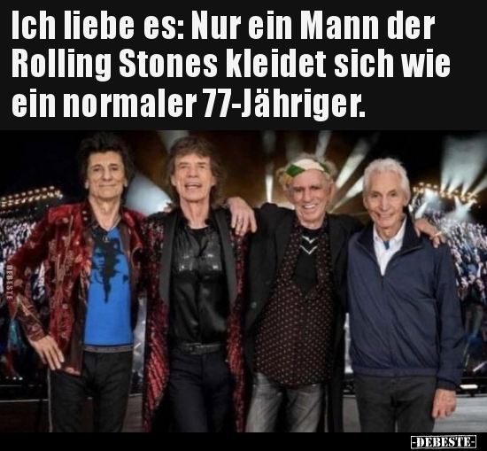 Ich liebe es: Nur ein Mann der Rolling Stones kleidet sich.. - Lustige Bilder | DEBESTE.de
