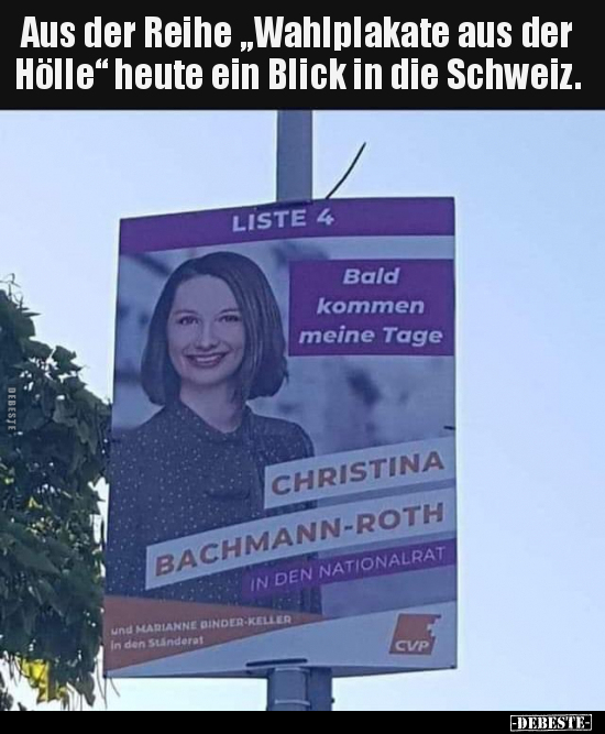 Aus der Reihe "Wahlplakate aus der Hölle".. - Lustige Bilder | DEBESTE.de