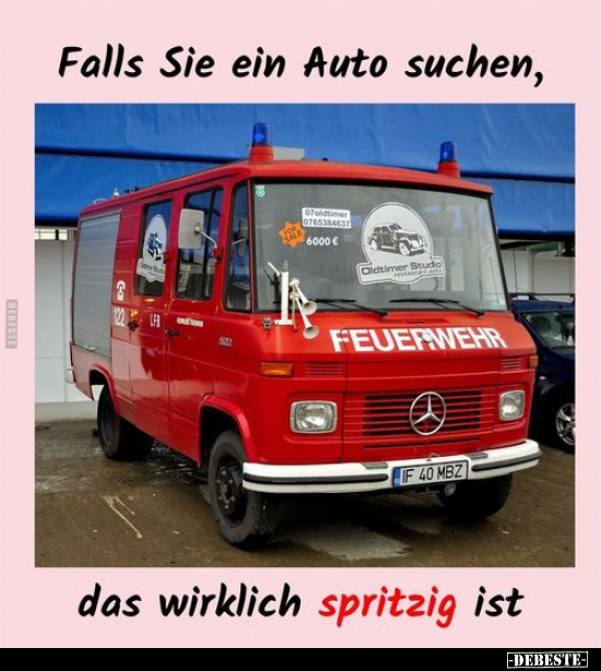 Falls Sie ein Auto suchen, das wirklich spritzig ist... - Lustige Bilder | DEBESTE.de