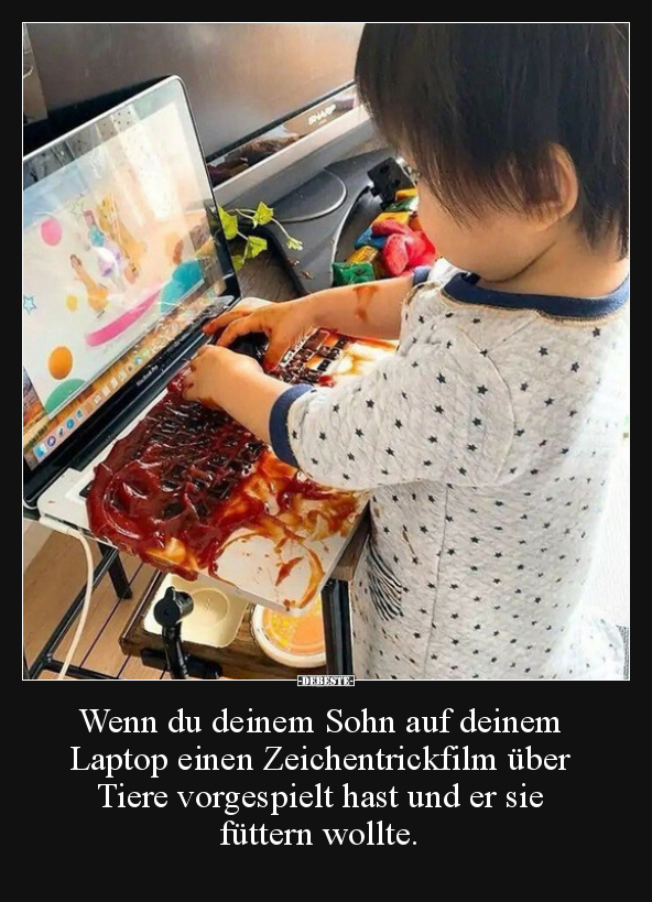 Wenn du deinem Sohn auf deinem Laptop einen.. - Lustige Bilder | DEBESTE.de