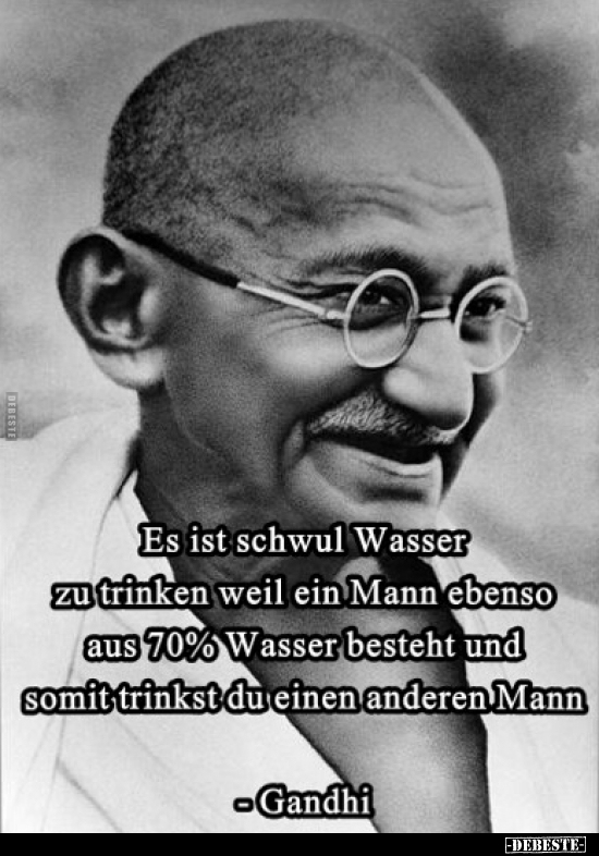 Es ist schwul Wasser zu trinken weil ein Mann ebenso aus.. - Lustige Bilder | DEBESTE.de