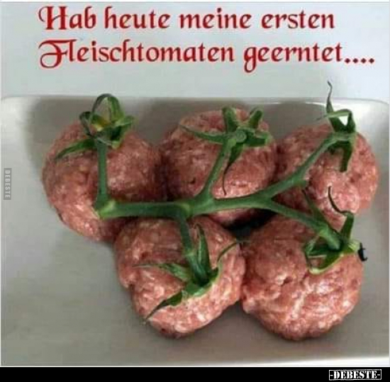 Hab heute meine ersten Fleischtomaten geerntet.... - Lustige Bilder | DEBESTE.de
