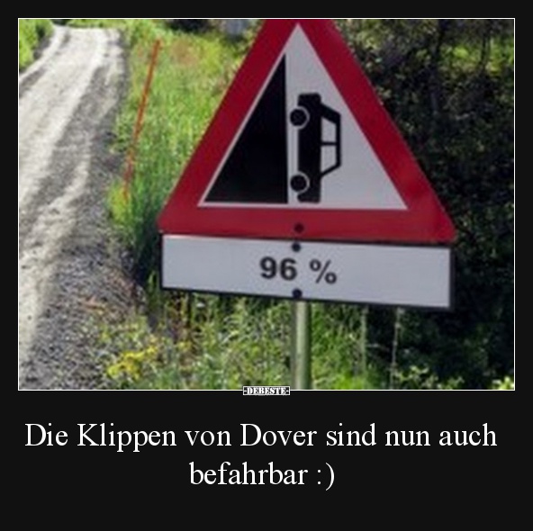 Die Klippen von Dover sind nun auch befahrbar :) - Lustige Bilder | DEBESTE.de