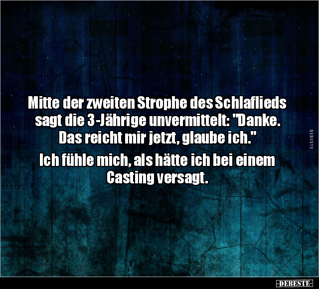 Mitte der zweiten Strophe des Schlaflieds.. - Lustige Bilder | DEBESTE.de