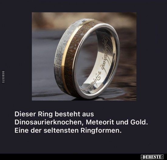 Dieser Ring besteht aus Dinosaurierknochen.. - Lustige Bilder | DEBESTE.de