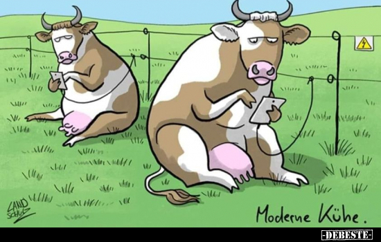 Moderne Kühe.. - Lustige Bilder | DEBESTE.de