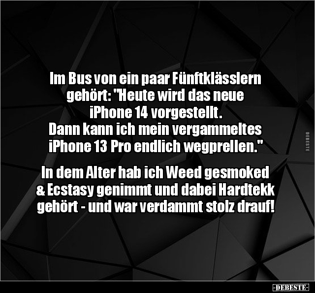 Im Bus von ein paar Fünftklässlern gehört: "Heute wird das.." - Lustige Bilder | DEBESTE.de