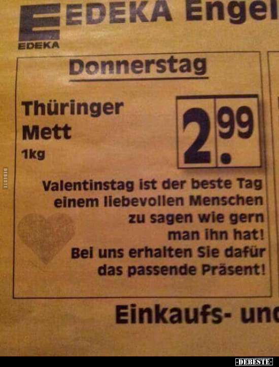 Valentinstag ist der beste Tag einem liebevollen.. - Lustige Bilder | DEBESTE.de