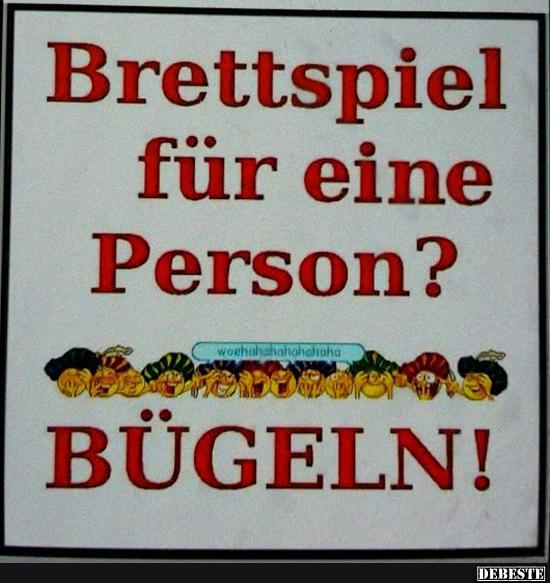 Brettspiel für eine Person? - Lustige Bilder | DEBESTE.de