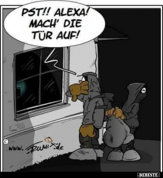 Pst!! Alexa! Mach' die Tür auf!.. - Lustige Bilder | DEBESTE.de