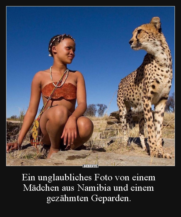 Ein unglaubliches Foto von einem Mädchen aus Namibia und.. - Lustige Bilder | DEBESTE.de