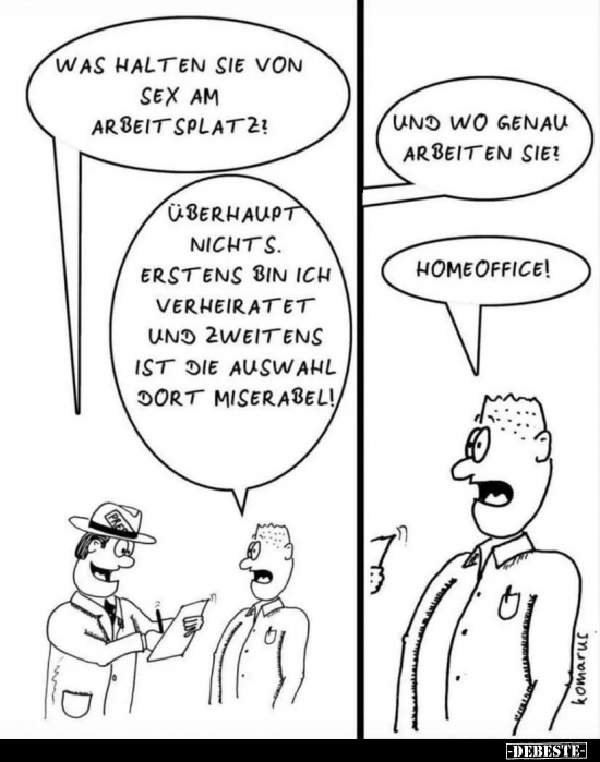 Was halten sie von Sex am Arbeitsplatz?.. - Lustige Bilder | DEBESTE.de