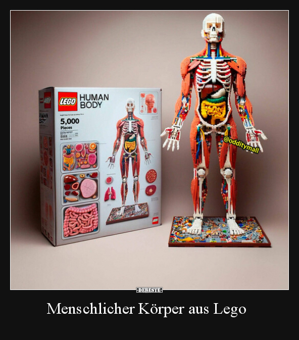 Menschlicher Körper aus Lego.. - Lustige Bilder | DEBESTE.de