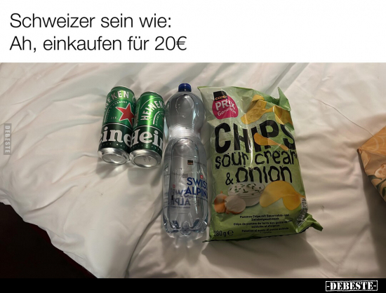 Schweizer sein wie: Ah, einkaufen für 20€.. - Lustige Bilder | DEBESTE.de