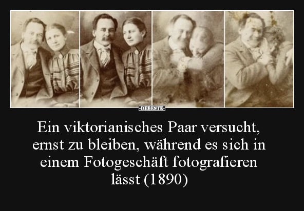 Ein viktorianisches Paar versucht, ernst zu bleiben.. - Lustige Bilder | DEBESTE.de