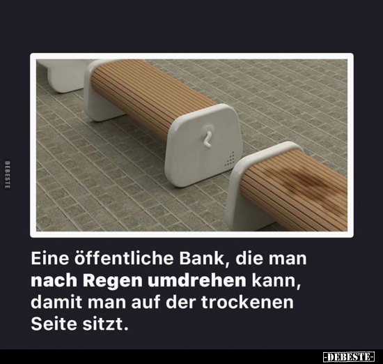 Eine öffentliche Bank.. - Lustige Bilder | DEBESTE.de