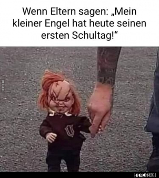 Wenn Eltern sagen: "Mein kleiner Engel hat heute seinen.." - Lustige Bilder | DEBESTE.de