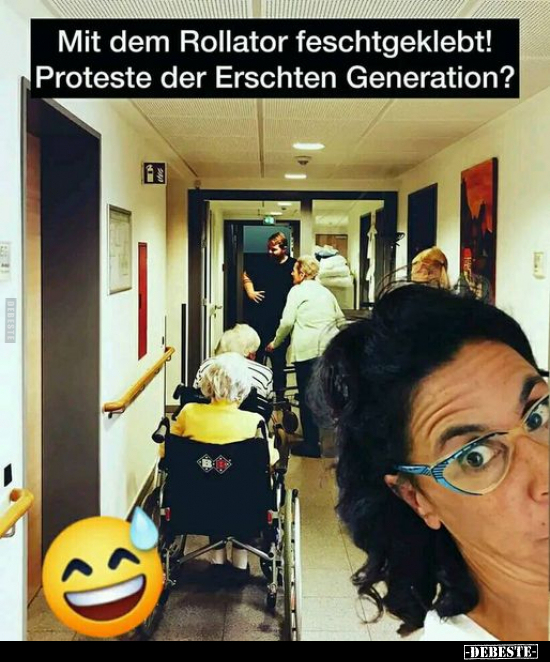 Mit dem Rollator feschtgeklebt!.. - Lustige Bilder | DEBESTE.de