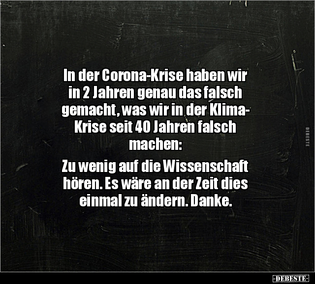 In der Corona-Krise haben wir in 2 Jahren genau das falsch.. - Lustige Bilder | DEBESTE.de