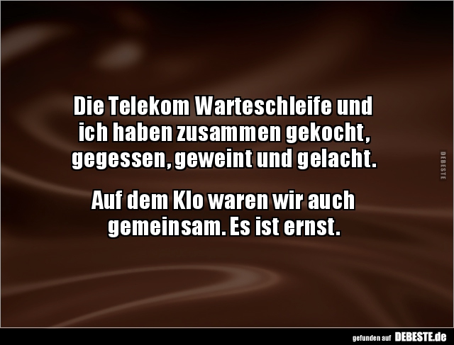 Die Telekom Warteschleife und ich haben zusammen gekocht.. - Lustige Bilder | DEBESTE.de