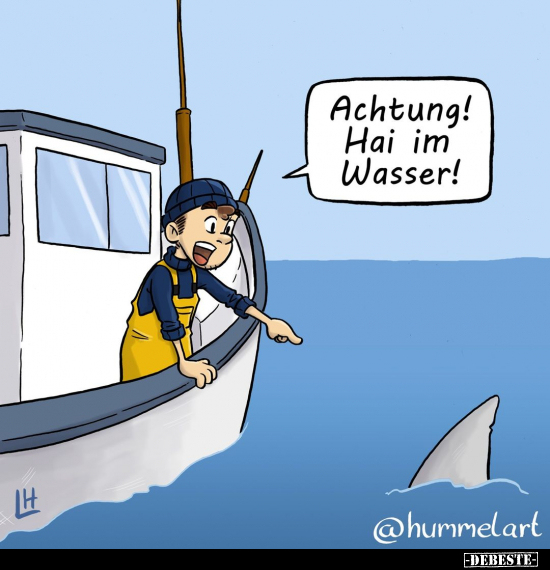 Achtung! Hai im Wasser!.. - Lustige Bilder | DEBESTE.de