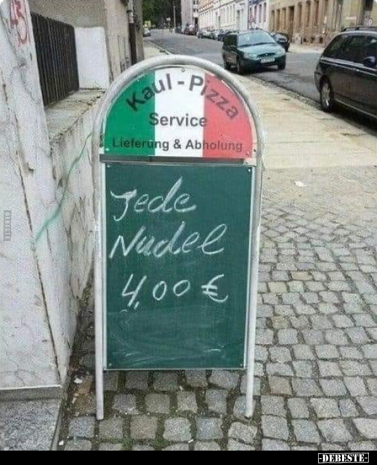 Jede Nudel 4€.. - Lustige Bilder | DEBESTE.de